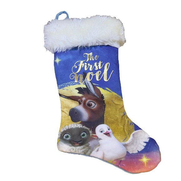 The STAR Animated Movie Christmas Stocking The First Noel Dan Dee 2017 Collector - Picture 1 of 7